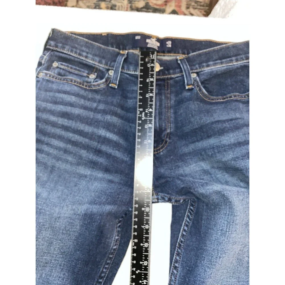 Hollister Slim Straight Jeans Epic Flex Dark Wash 29x34